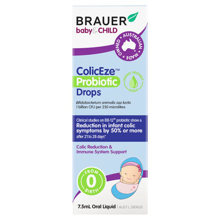 Brauer Baby & Child ColicEze Probiotic Drops 7.5ml Oral Liquid