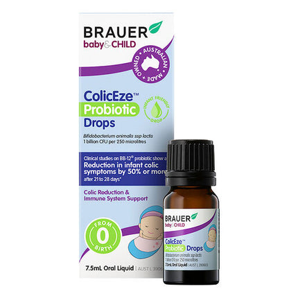 Brauer Baby & Child ColicEze Probiotic Drops 7.5ml Oral Liquid