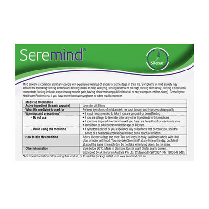 Seremind 80mg 28 Capsules