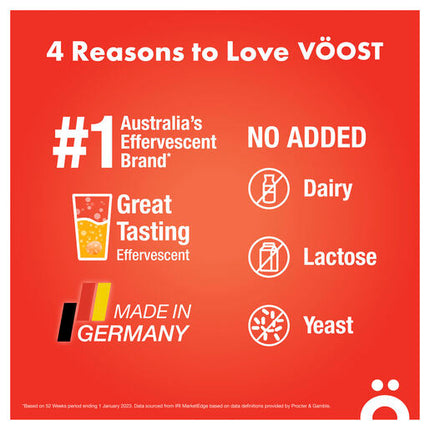 Voost Multivitamin Orange Effervescent Tablets 40 Pack