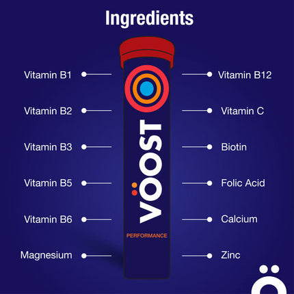 Voost Performance Orange Effercescent 20 Tablets
