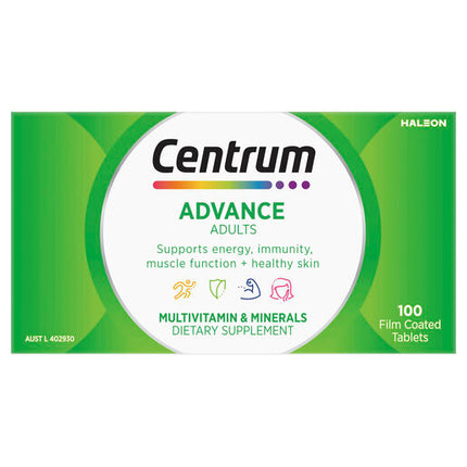 Centrum Advance For Adults 100 Tablets