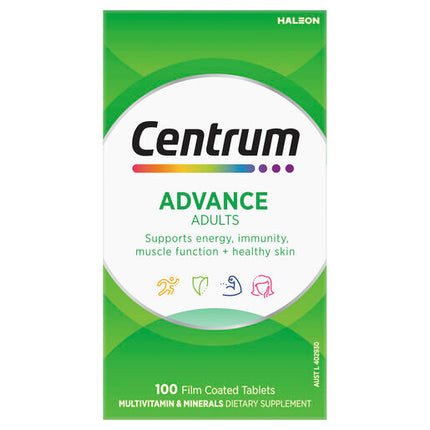 Centrum Advance For Adults 100 Tablets