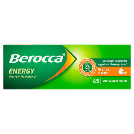 Berocca Energy Orange Effervescent Tablets 45 Pack