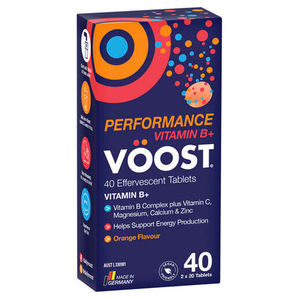 Voost Vitamin B+ Performance Effervescent 20 Tablets