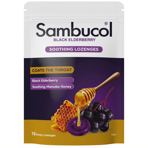 Sambucol Soothing Manuka Honey Lozenges 16 Pack
