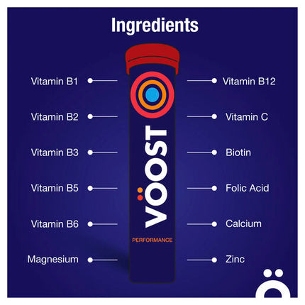 Voost Vitamin B+ Performance Effervescent 20 Tablets