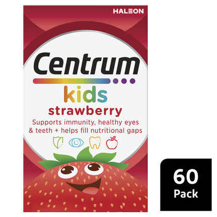 Centrum For Kids Strawberry 60 Chewable Tablets