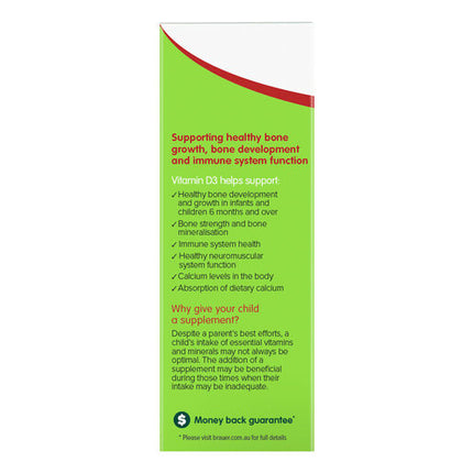 Brauer Baby & Kids Liquid Vitamin D 400IU 10mL