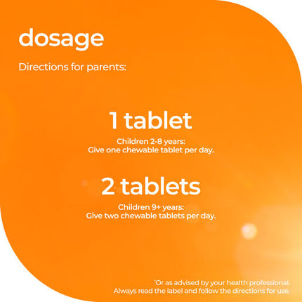 Nature's Way Kids Smart Vitamin C + Zinc + D3 75 Chewable Tablets