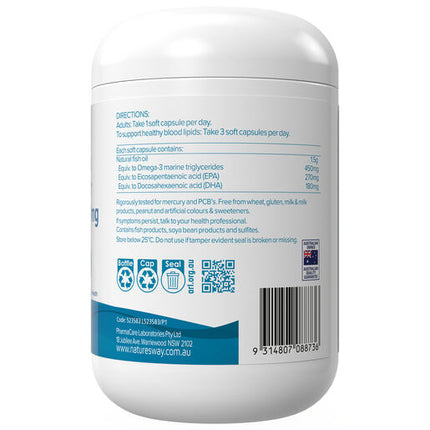 Nature's Way Wild Caught Fish Oil 1500mg 120s