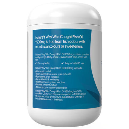 Nature's Way Wild Caught Fish Oil 1500mg 120s