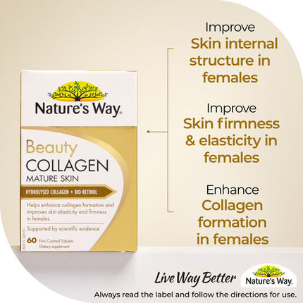 Nature's Way Beauty Collagen Mature Skin 60 Tablets