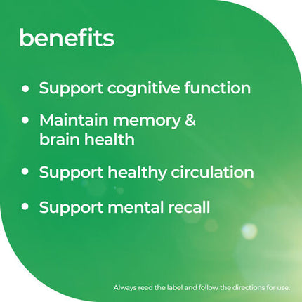 Nature's Way Ginkgo Brain & Memory 120 Tablets