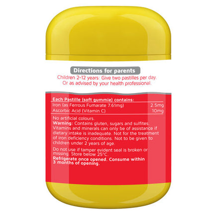 Nature's Way Kids Smart Vita Gummies Iron + Vitamin C 60's