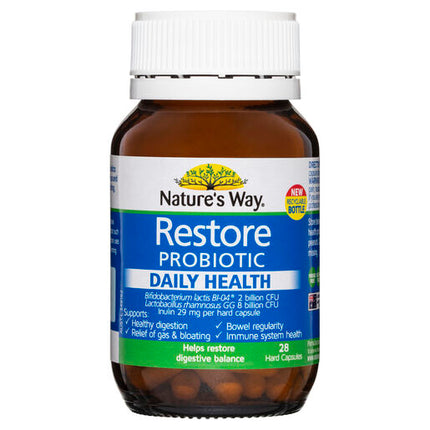 Nature's Way Restore Probiotic Daily Health 28 Capsules