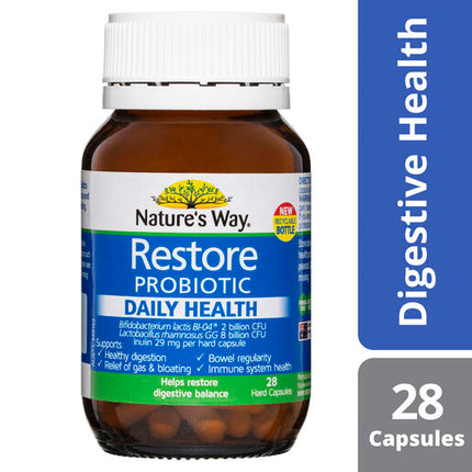 Nature's Way Restore Probiotic Daily Health 28 Capsules