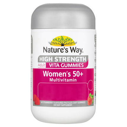 Nature's Way Adult Vita Gummies High Stength 50+ Womens Multi 60 Gummies