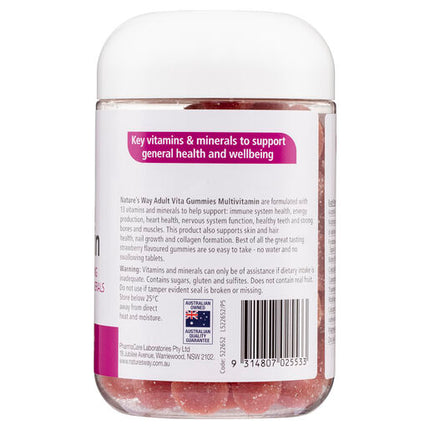 Nature's Way Adult Multivitamin 120 Strawberry Flavoured Vita Gummies