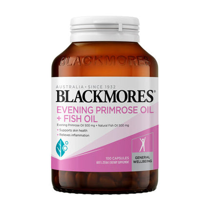 Blackmores Evening Primrose Oil + Fish Oil 1000mg 100 Capsules