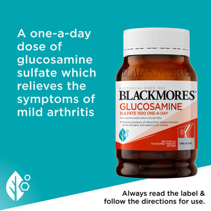 Blackmores Glucosamine Sulfate 1500mg One-a-Day 180 Tablets