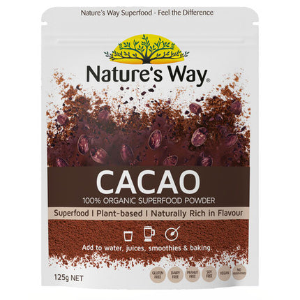 Nature's Way Superfoods Cacao Powder 125g