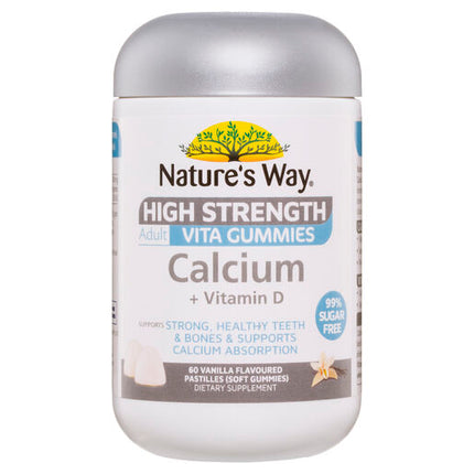 Nature's Way High Strength Adult Vita Gummies Calcium + Vitamin D 60's