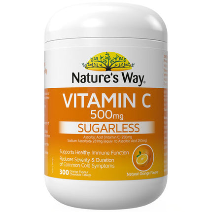 Nature's Way Sugarless Vitamin C 500mg 300 Tablets