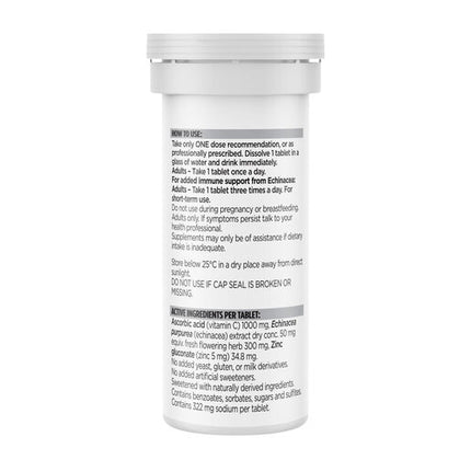 Blackmores Bio C 1000mg Echinacea + Zinc Vitamin C Effervescent 10 Tablets