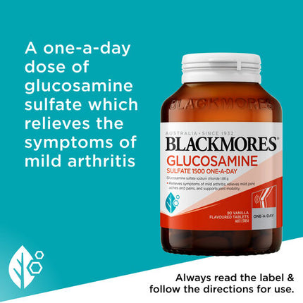 Blackmores Glucosamine Sulfate 1500mg One-a-Day 90 Tablets