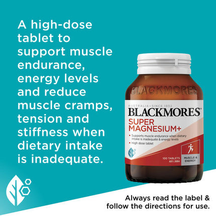Blackmores Super Magnesium Plus 100 Tablets