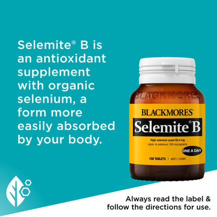 Blackmores Selemite B 100mcg 100 Tablets