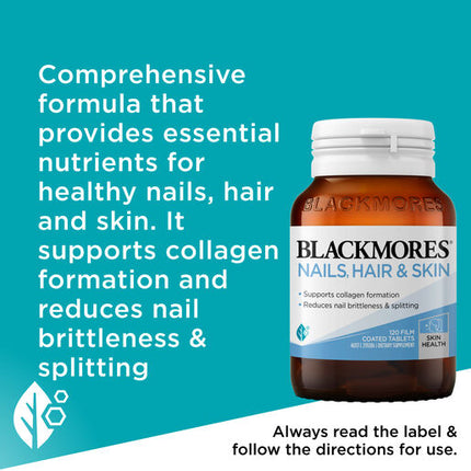 Blackmores Nails Hair + Skin 120 Tablets