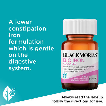 Blackmores Bio Iron Advanced 30 Tablets