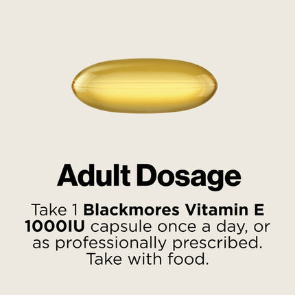 Blackmores Vitamin E 1000IU 30 Capsules