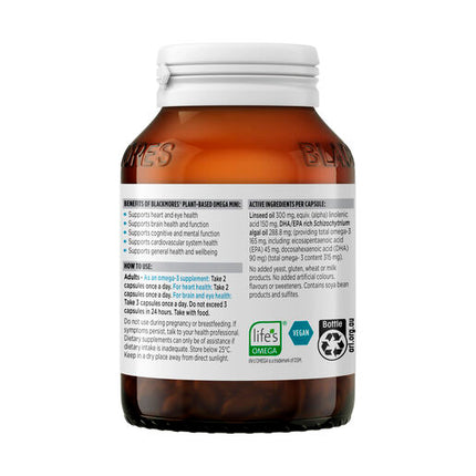 Blackmores Vegan Omega-3 Oil 120 Capsules