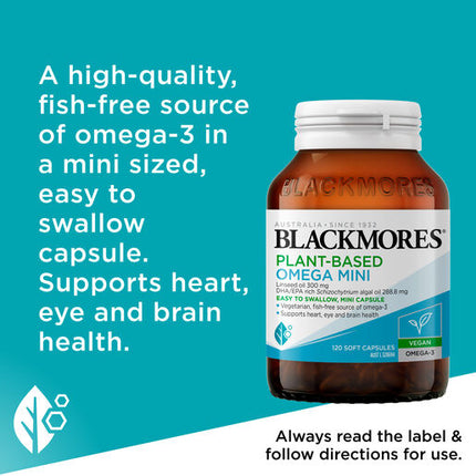 Blackmores Vegan Omega-3 Oil 120 Capsules