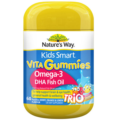 Nature's Way Kids Smart Vita Gummies Omega 3 Fish Oil DHA 60 Pastilles