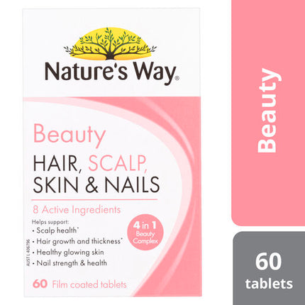 Nature's Way Hair, Scalp, Skin & Nails 60 Tablets