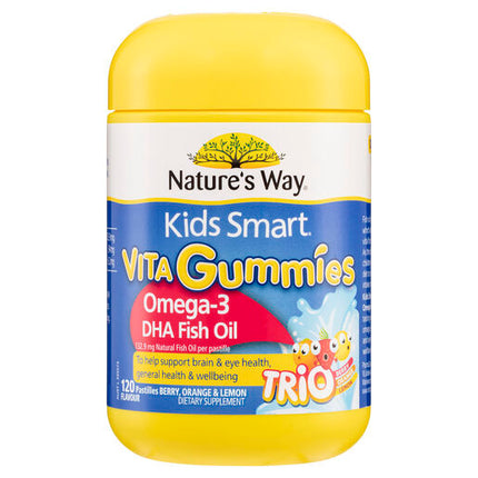Nature's Way Kids Smart Vita Gummies Omega-3 DHA 120 Pastilles