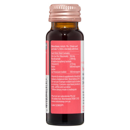 Nature’s Way Beauty Hair, Scalp, Skin & Nails Shots 8x50ml Berry Flavoured Liquid