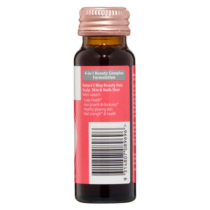 Nature’s Way Beauty Hair, Scalp, Skin & Nails Shots 8x50ml Berry Flavoured Liquid