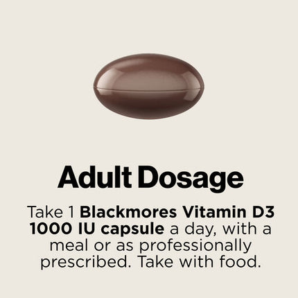 Blackmores Vitamin D3 1000IU 60 Capsules