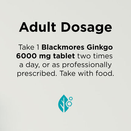 Blackmores Gingko 6000mg 30 Tablets
