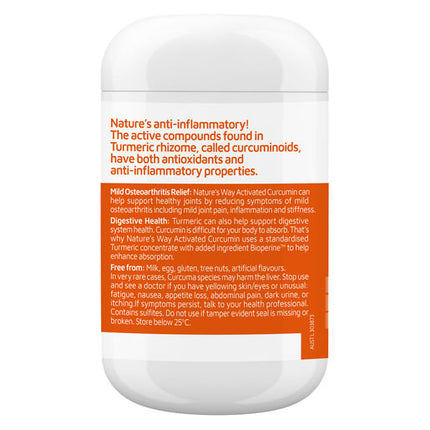 Nature's Way Activated Curcumin 90 Tablets