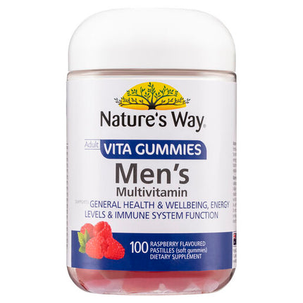 Nature's Way Adult Vita Gummies Men's Multivitamin 100 Pastilles