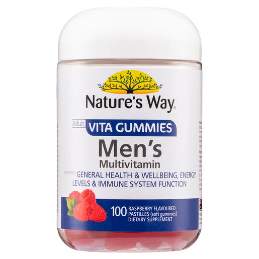 Nature's Way Adult Vita Gummies Men's Multivitamin 100 Pastilles