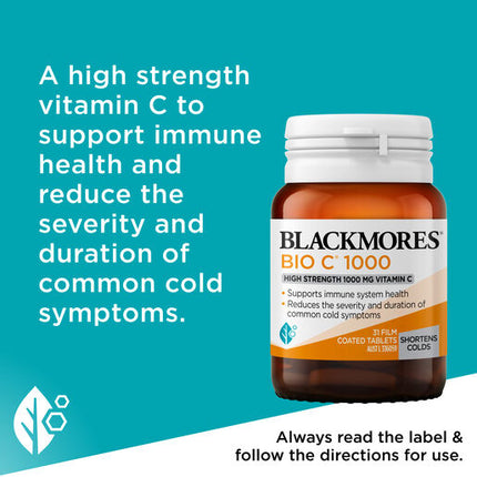 Blackmores Bio C 1000mg 31 Tablets