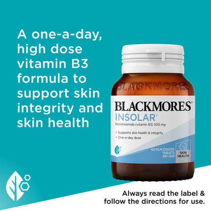 Blackmores Insolar Skin Health Vitamin B3 60 Tablets