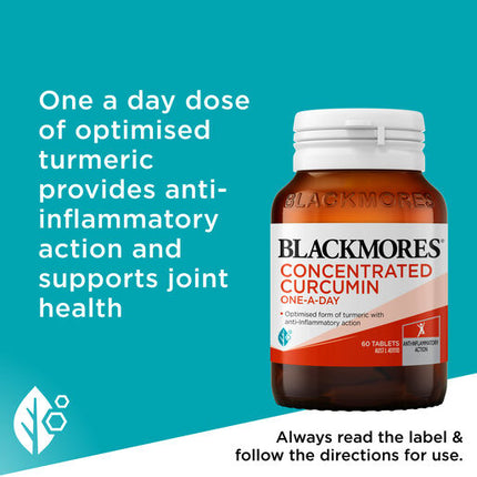 Blackmores Concentrated Curcumin One-A-Day 60 Tablets